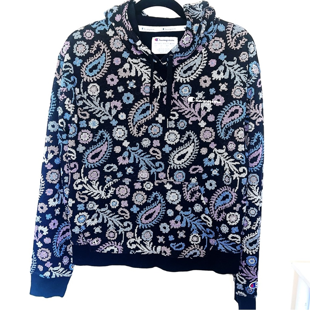 Champion Floral Pattern Hoodie